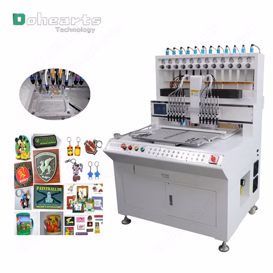 공장 가격 PVC USB 커버 고무 라벨 만들기/3D PVC 패치 디스펜스/물이 뚝뚝 떨어지는 기계